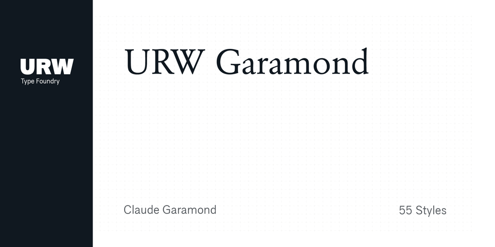 Garamond font