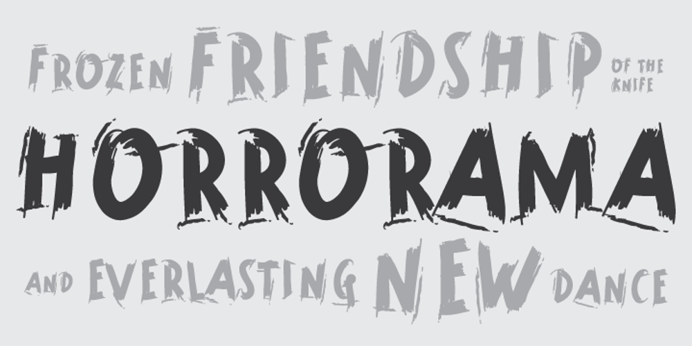 Horrorama font