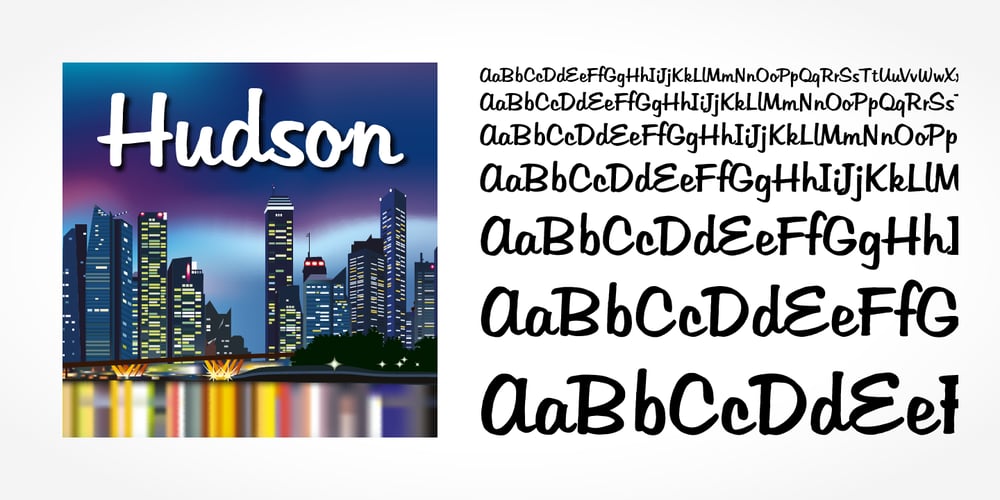Hudson font