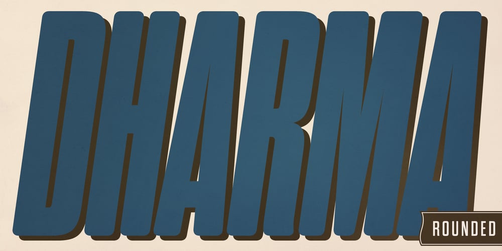 Dharma Gothic Rounded font