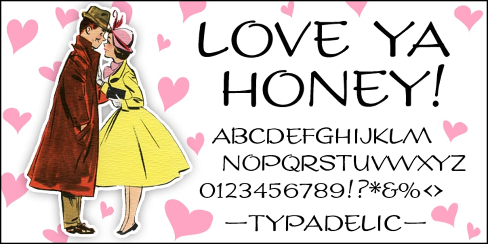 LoveYaHoney font