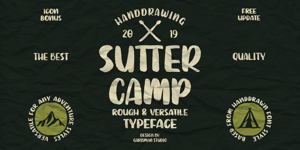 Sutter Camp font
