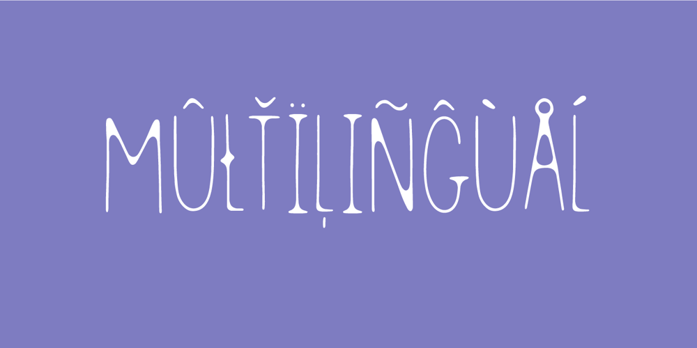 Vegetable Shampoo font