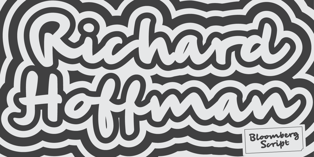 Bloomberg Script font