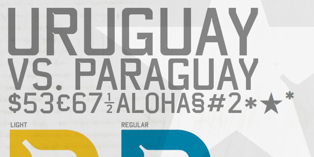 CA Uruguay font