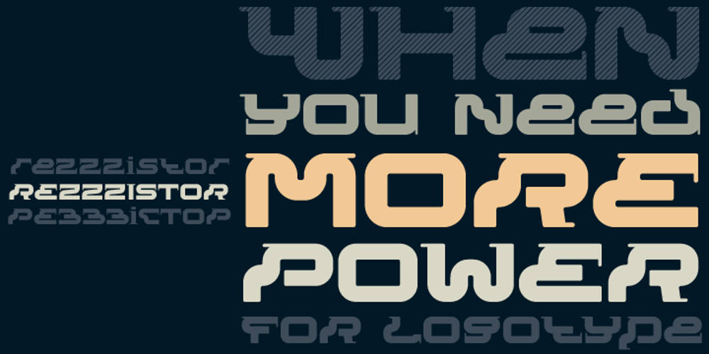 Rezzzistor 4F font