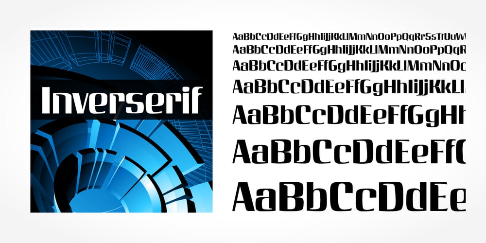 Inverserif font