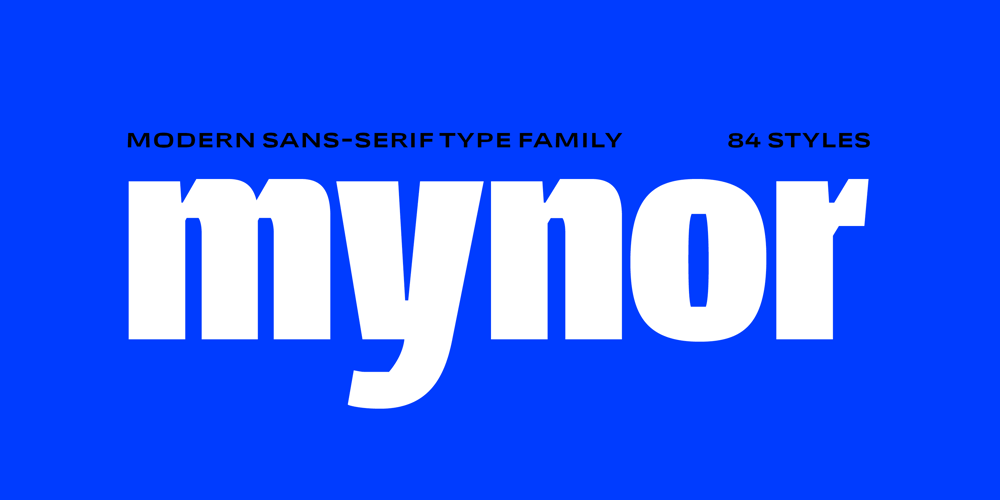 Mynor font