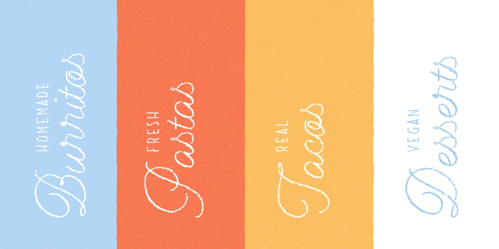 Dolce Caffe Chalk font