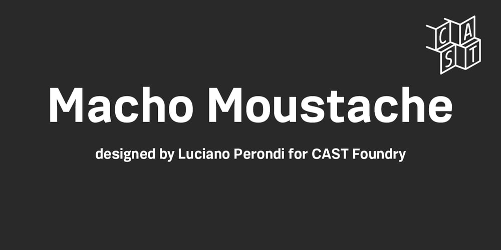 Macho Moustache font