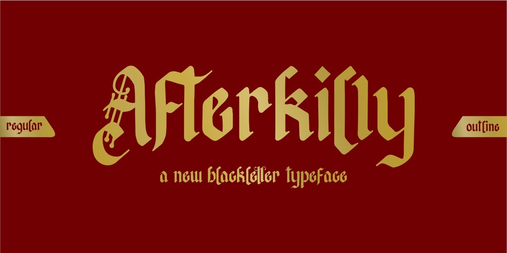 Afterkilly font