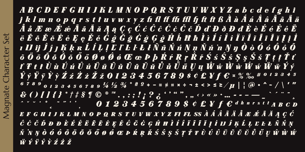 Magnate font