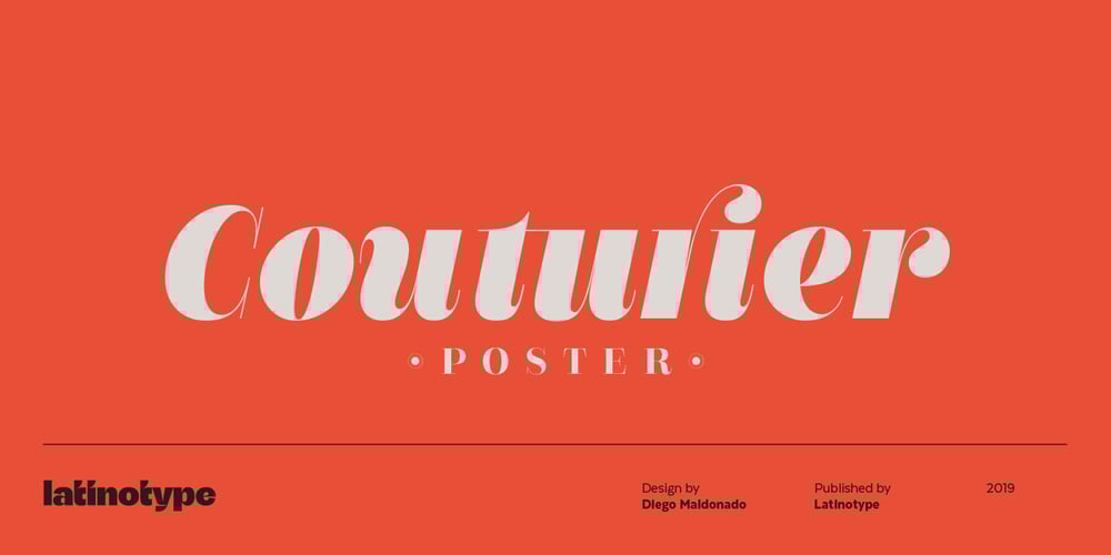 Couturier Poster font