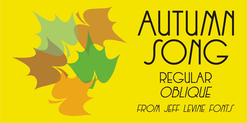 Autumn Song JNL font