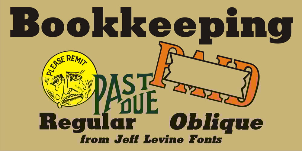 Bookkeeping JNL font