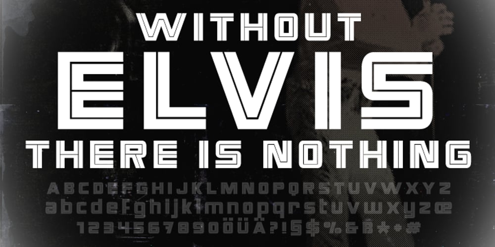 CA Elvis in stereo font