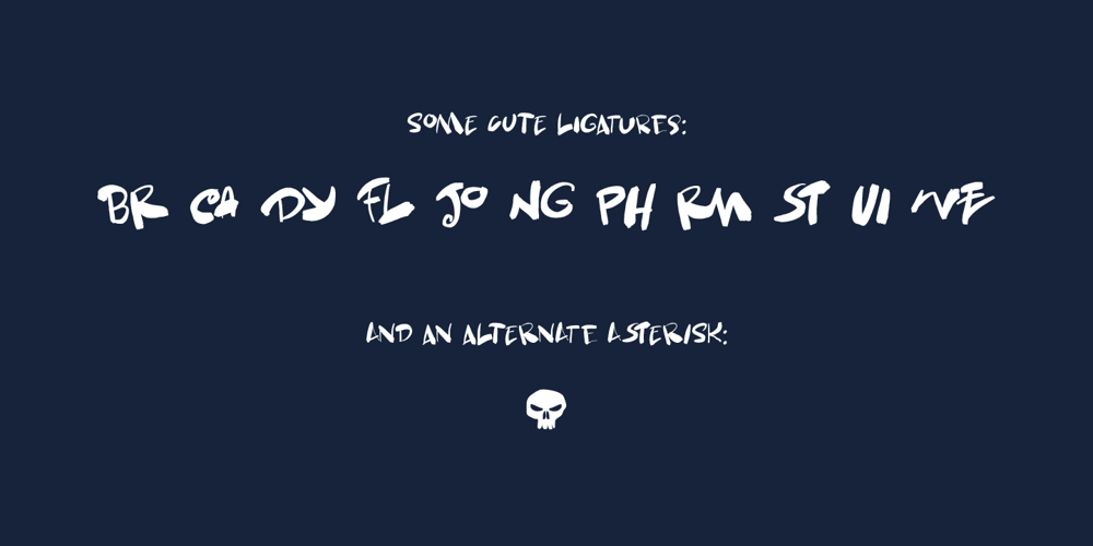Skulduggery font
