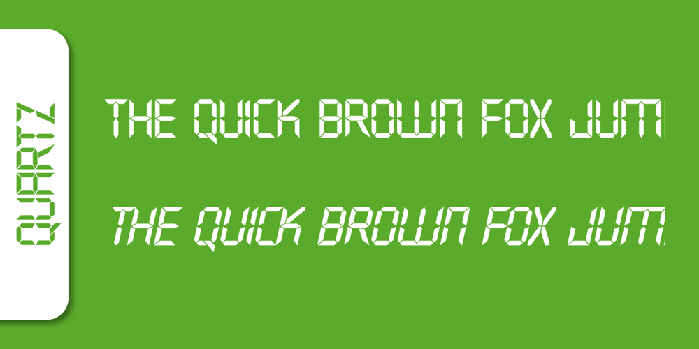 Quartz font