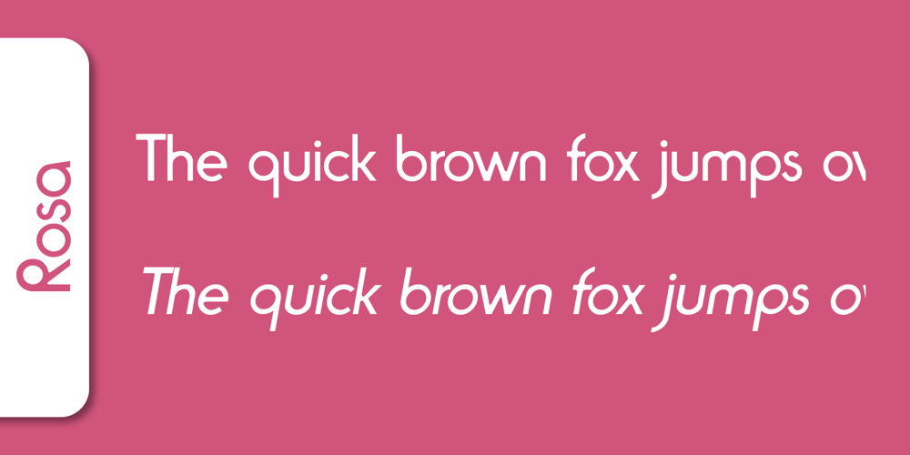 Rosa font