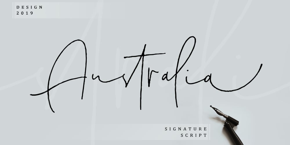 Australia Script font