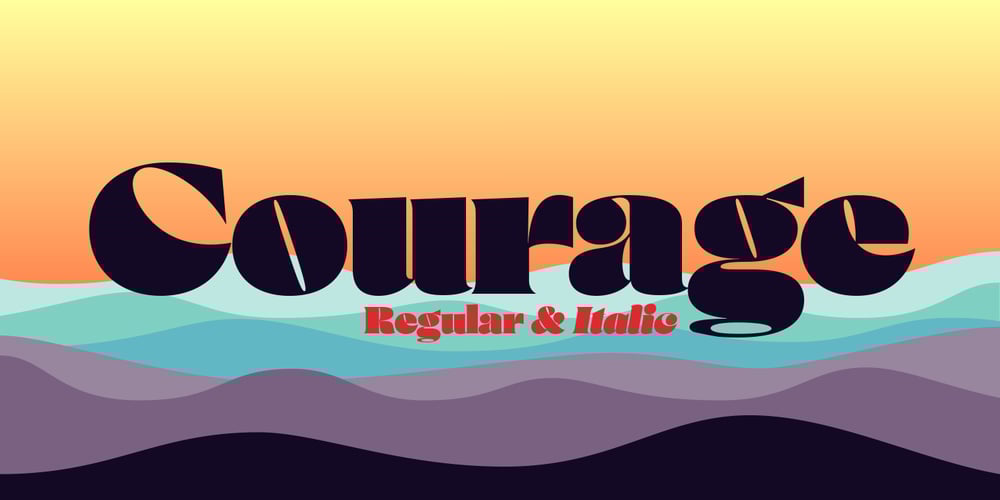 Courage font