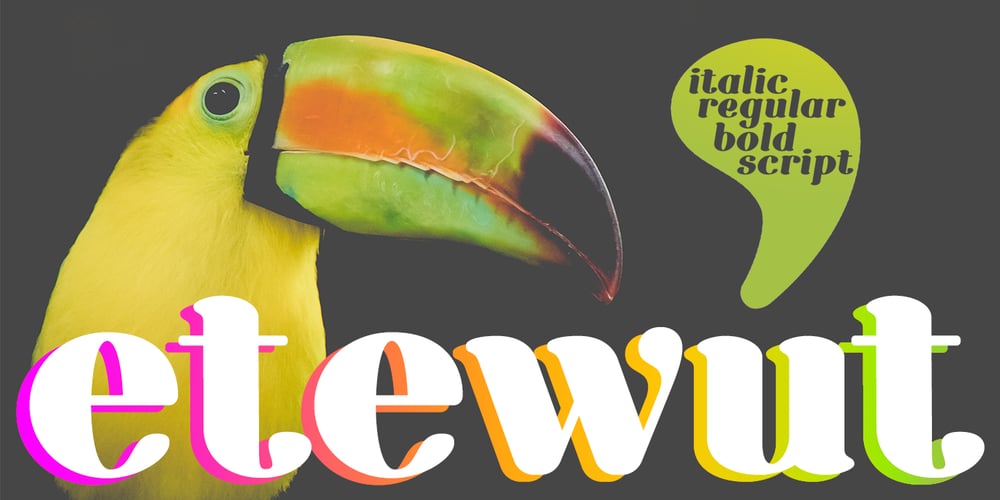 Etewut Serif font