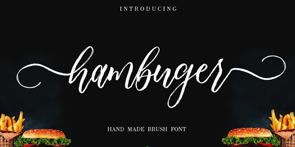 Hambuger Script font