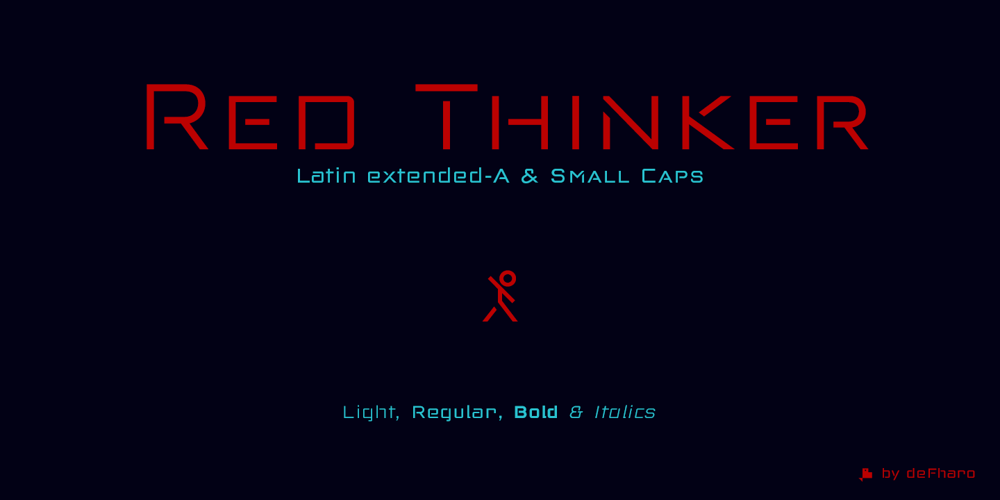 Red Thinker font