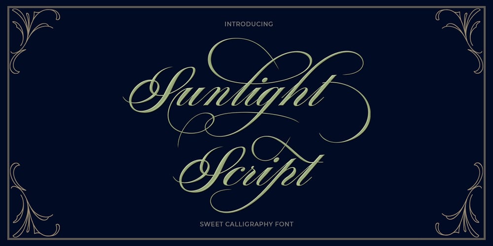 Sunlight Script font