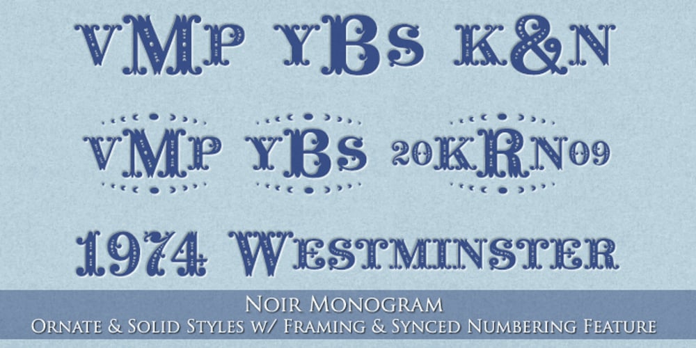 MFC Noir Monogram font