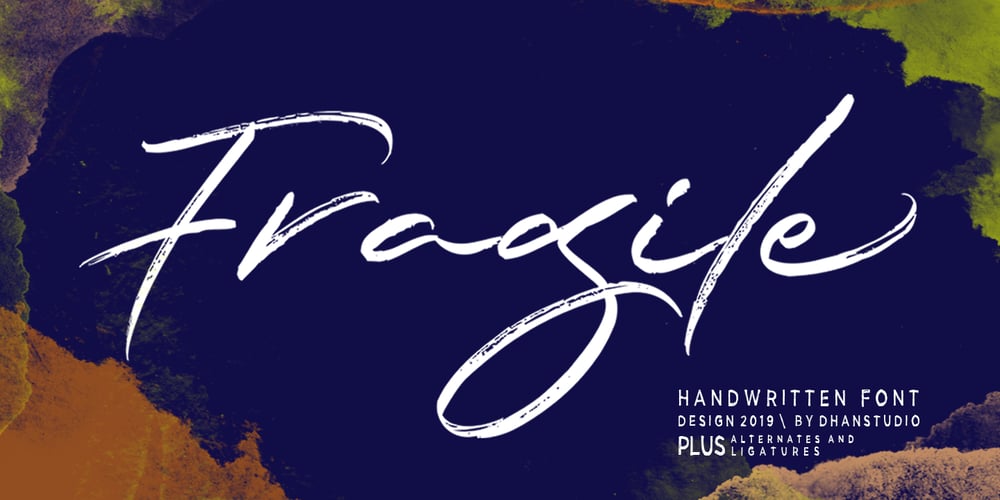 Fragile Script font