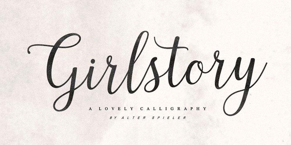 Girlstory Script font