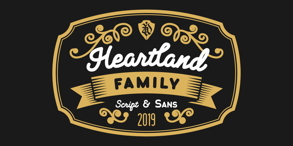 Heartland font