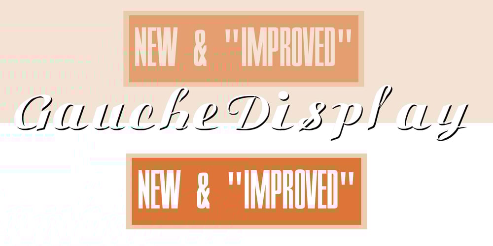 Gauche Display font