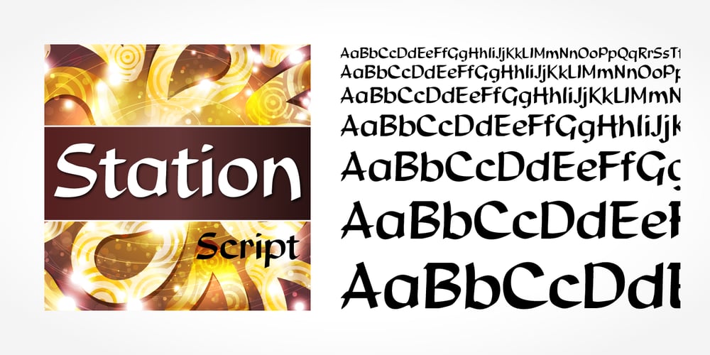 Station Script font