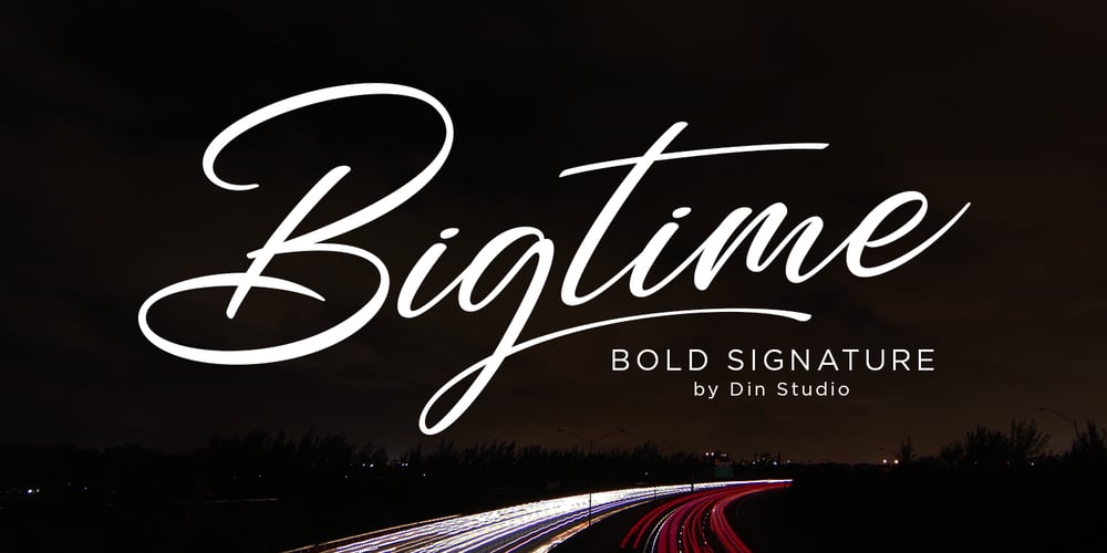 Bigtime font