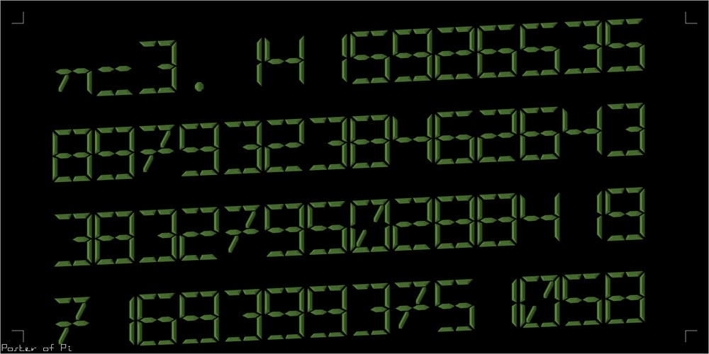 Digital-LED font