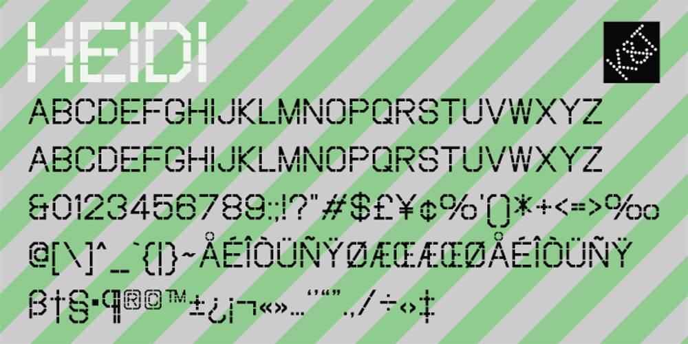 K&T Heidi font