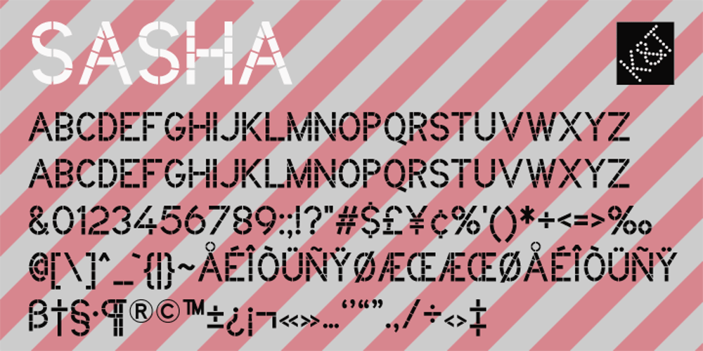 K&T Sasha font