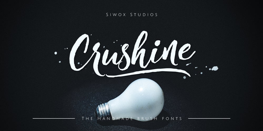 Crushine Brush font