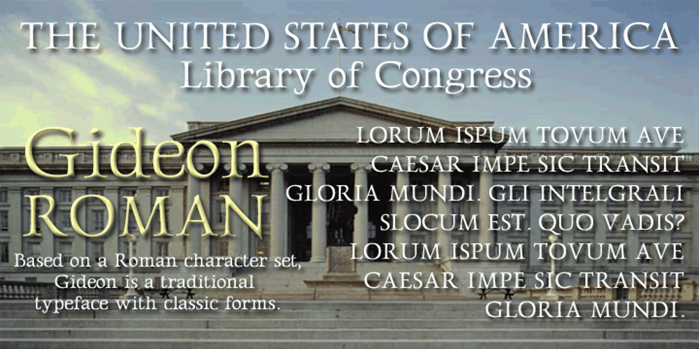 Gideon font