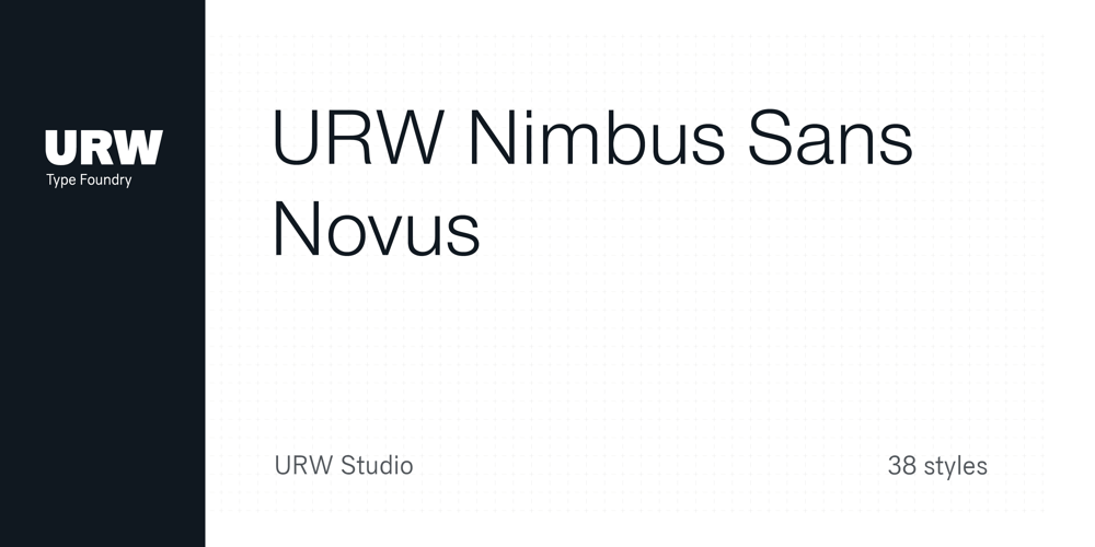 Nimbus Sans Novus font