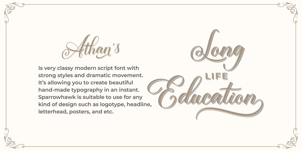 Athan Script font