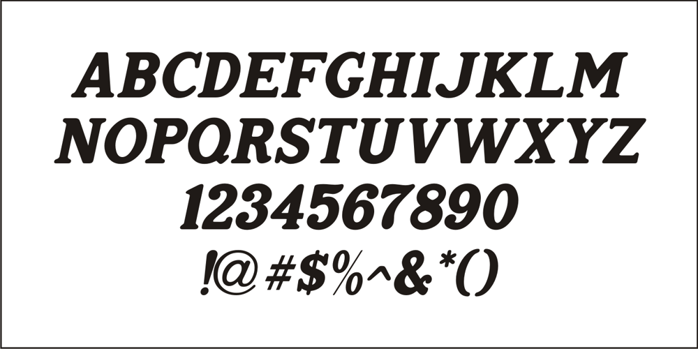Home Address JNL font