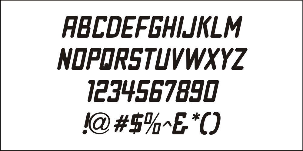 Pen Nib Square JNL font
