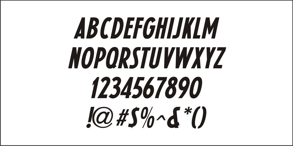 Recording Artist JNL font