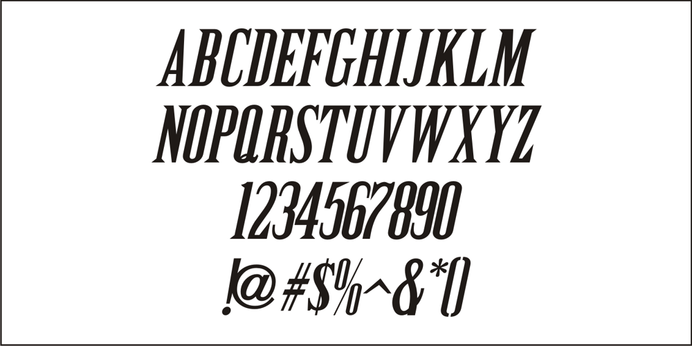 Cattle Trail JNL font