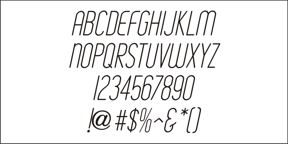 Mimeograph Template JNL font