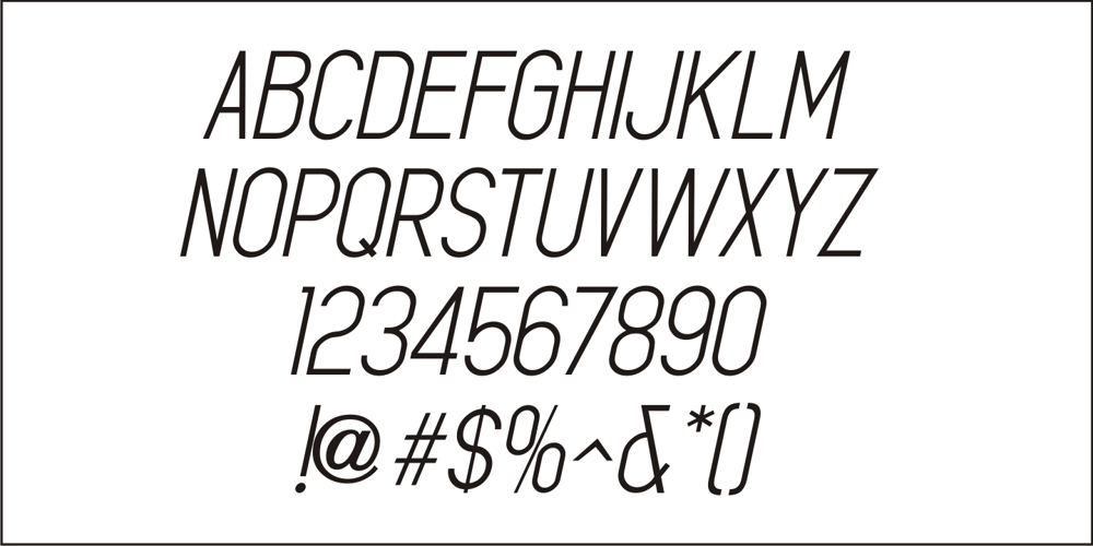 Oversimplified JNL font