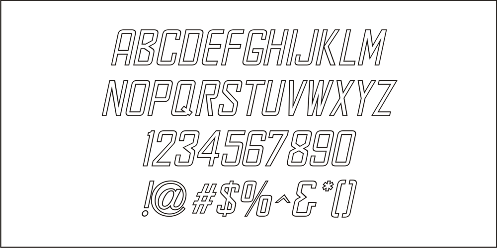 Sign and Display JNL font